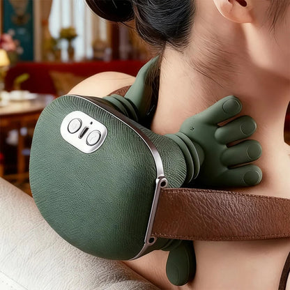 Isıtmalı El Şekilli Taşınabilir Şarjlı Masaj Aleti